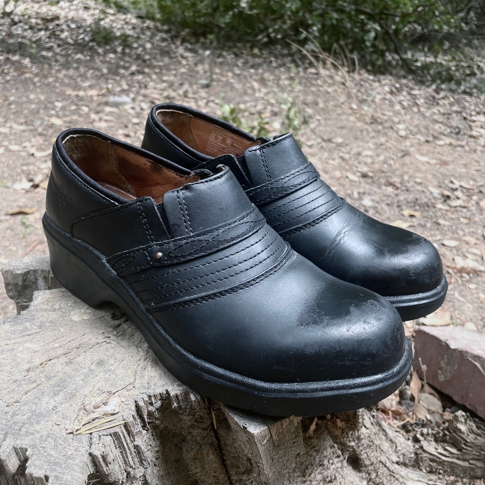 ARIAT WORK Women's Steel Toe Safety Clog Black SZ 8.5 - Picture 2 of 7